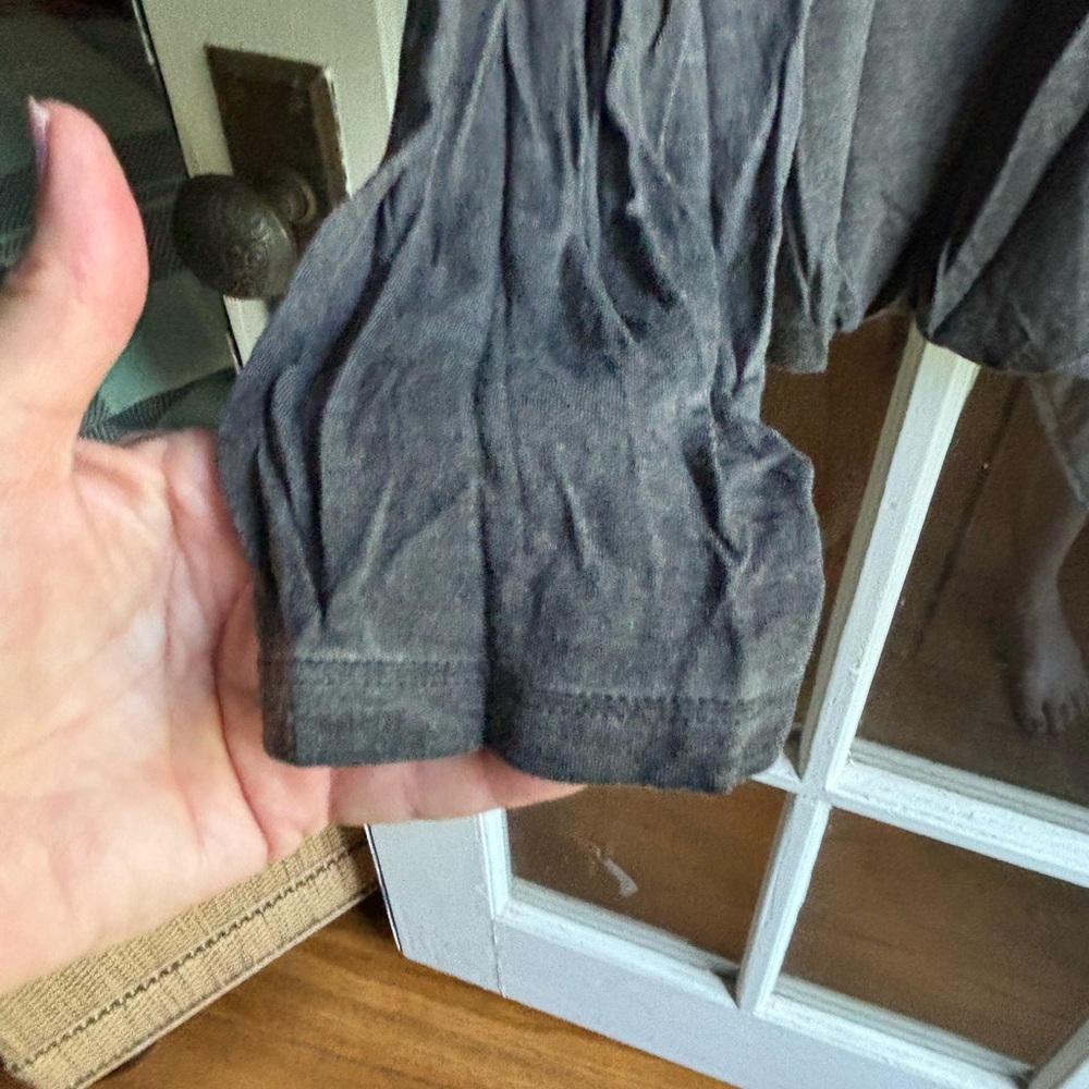 Soft Surroundings Gray Ruched Blouse - Picture 12 of 12